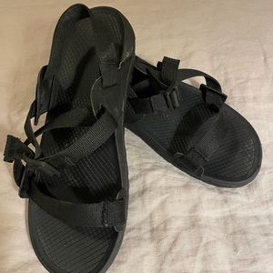 Chaco Sandals Womens Size 10 Lowdown Black Summer Comfort Strap Open Toe